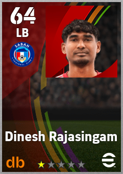 Dinesh Rajasingam — LB, OVR 64, MAX 64