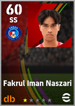 Fakrul Iman Naszari — SS, OVR 60, MAX 60