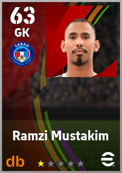 Ramzi Mustakim — GK, OVR 63, MAX 63