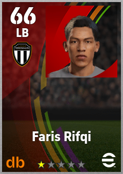 Faris Rifqi — LB, OVR 66, MAX 66