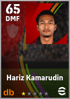 Hariz Kamarudin — DMF, OVR 65, MAX 65