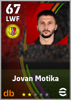 Jovan Motika — LWF, OVR 67, MAX 67