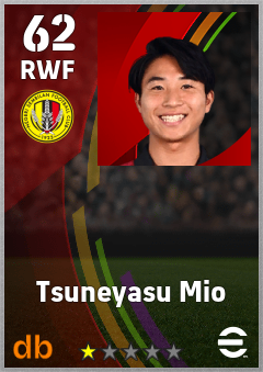 Tsuneyasu Mio — RWF, OVR 62, MAX 62