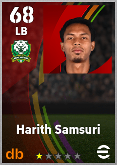 Harith Samsuri — LB, OVR 68, MAX 68
