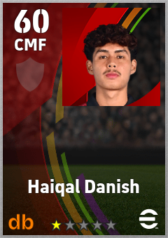 Haiqal Danish eFootball player card