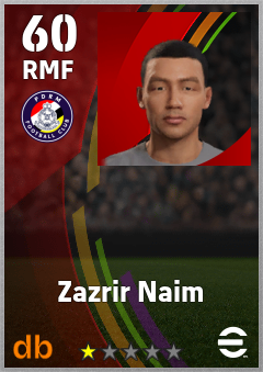 Zazrir Naim eFootball player card