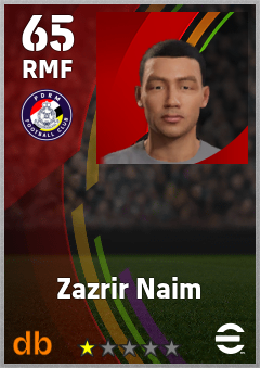 Zazrir Naim — RMF, OVR 65, MAX 65