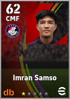 Imran Samso — CMF, OVR 62, MAX 62