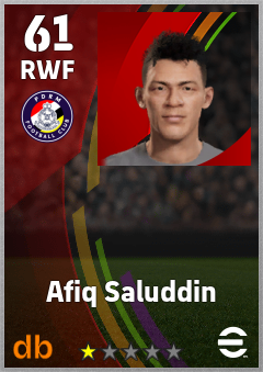 Afiq Saluddin — RWF, OVR 61, MAX 61