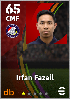 Irfan Fazail — CMF, OVR 65, MAX 65