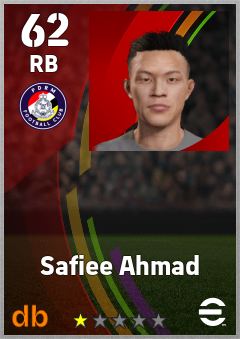 Safiee Ahmad — RB, OVR 62, MAX 62
