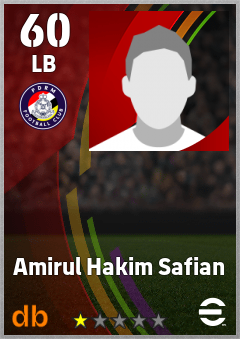 Amirul Hakim Safian — LB, OVR 60, MAX 60