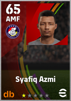 Syafiq Azmi — AMF, OVR 65, MAX 65