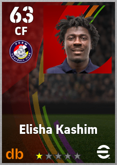 Elisha Kashim — CF, OVR 63, MAX 63