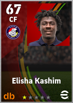 Elisha Kashim — CF, OVR 67, MAX 67