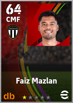 Faiz Mazlan — CMF, OVR 64, MAX 64