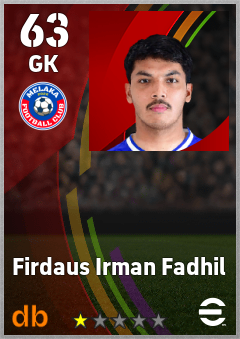 Firdaus Irman Fadhil eFootball player card