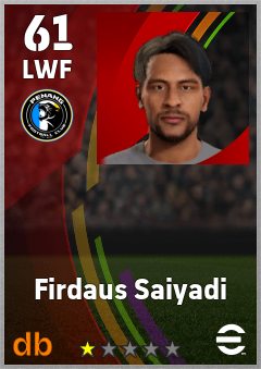 Firdaus Saiyadi eFootball player card