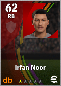 Irfan Noor eFootball player card