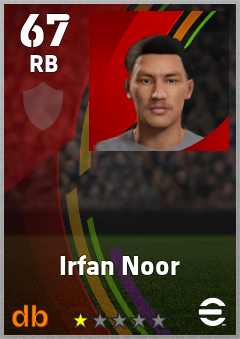 Irfan Noor — RB, OVR 67, MAX 67