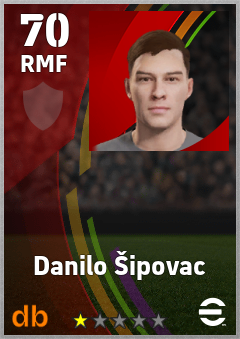 Danilo Šipovac — RMF, OVR 70, MAX 70