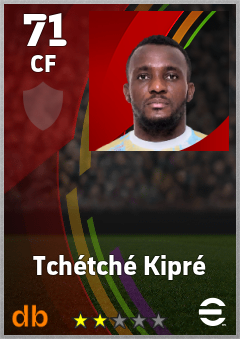 Tchétché Kipré — CF, OVR 71, MAX 71