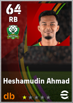 Heshamudin Ahmad eFootball player card