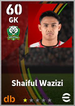 Shaiful Wazizi eFootball player card