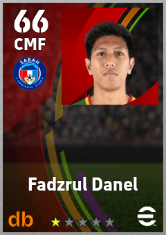 Fadzrul Danel — CMF, OVR 66, MAX 66