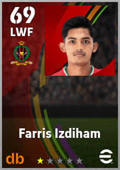 Farris Izdiham — LWF, OVR 69, MAX 69