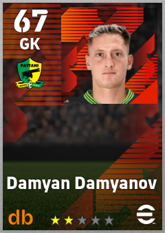 Damyan Damyanov — GK, OVR 67, MAX 67