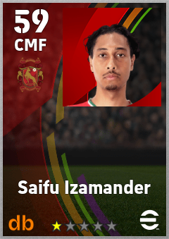 Saifu Izamander — CMF, OVR 59, MAX 59