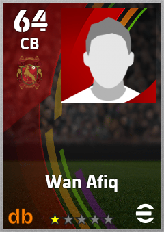Wan Afiq eFootball player card