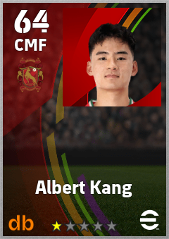 Albert Kang — CMF, OVR 64, MAX 64
