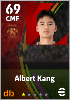 Albert Kang — CMF, OVR 69, MAX 69