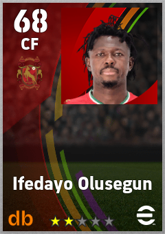 Ifedayo Olusegun — CF, OVR 68, MAX 68
