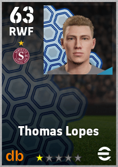 Thomas Lopes — RWF, OVR 63, MAX 63