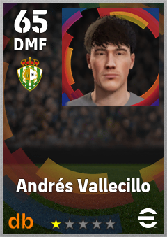 Andrés Vallecillo — DMF, OVR 65, MAX 65