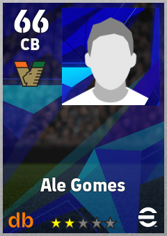 Ale Gomes — CB, OVR 66, MAX 66