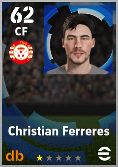 Christian Ferreres — CF, OVR 62, MAX 62