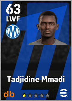 Tadjidine Mmadi — LWF, OVR 63, MAX 63