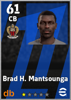 Brad H. Mantsounga — CB, OVR 61, MAX 61