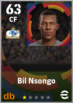 Bil Nsongo — CF, OVR 63, MAX 63