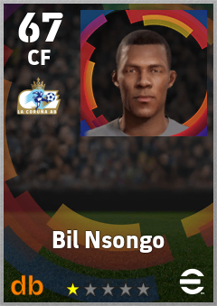Bil Nsongo — CF, OVR 67, MAX 67