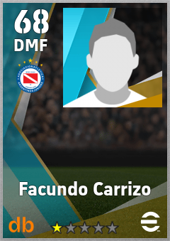 Facundo Carrizo — DMF, OVR 68, MAX 68
