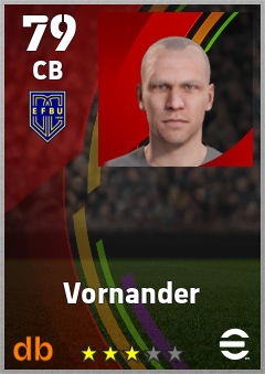 Vornander — CB, OVR 79, MAX 79