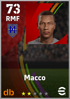 Macco — RMF, OVR 73, MAX 73