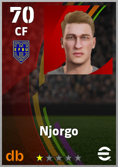 Njorgo — CF, OVR 70, MAX 70