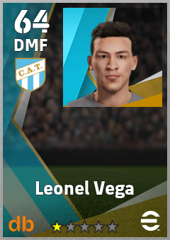 Leonel Vega — DMF, OVR 64, MAX 64