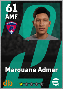 Marouane Admar — AMF, OVR 61, MAX 61